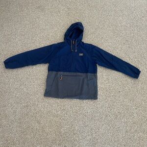 L.L. Bean Mens Navy and Charcoal Hooded coat